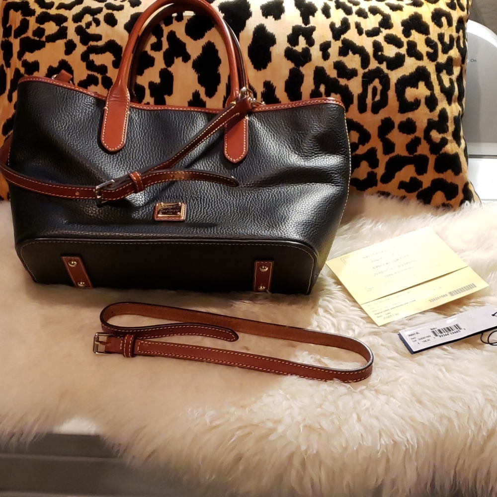 Dooney & Bourke Black Leather Satchel